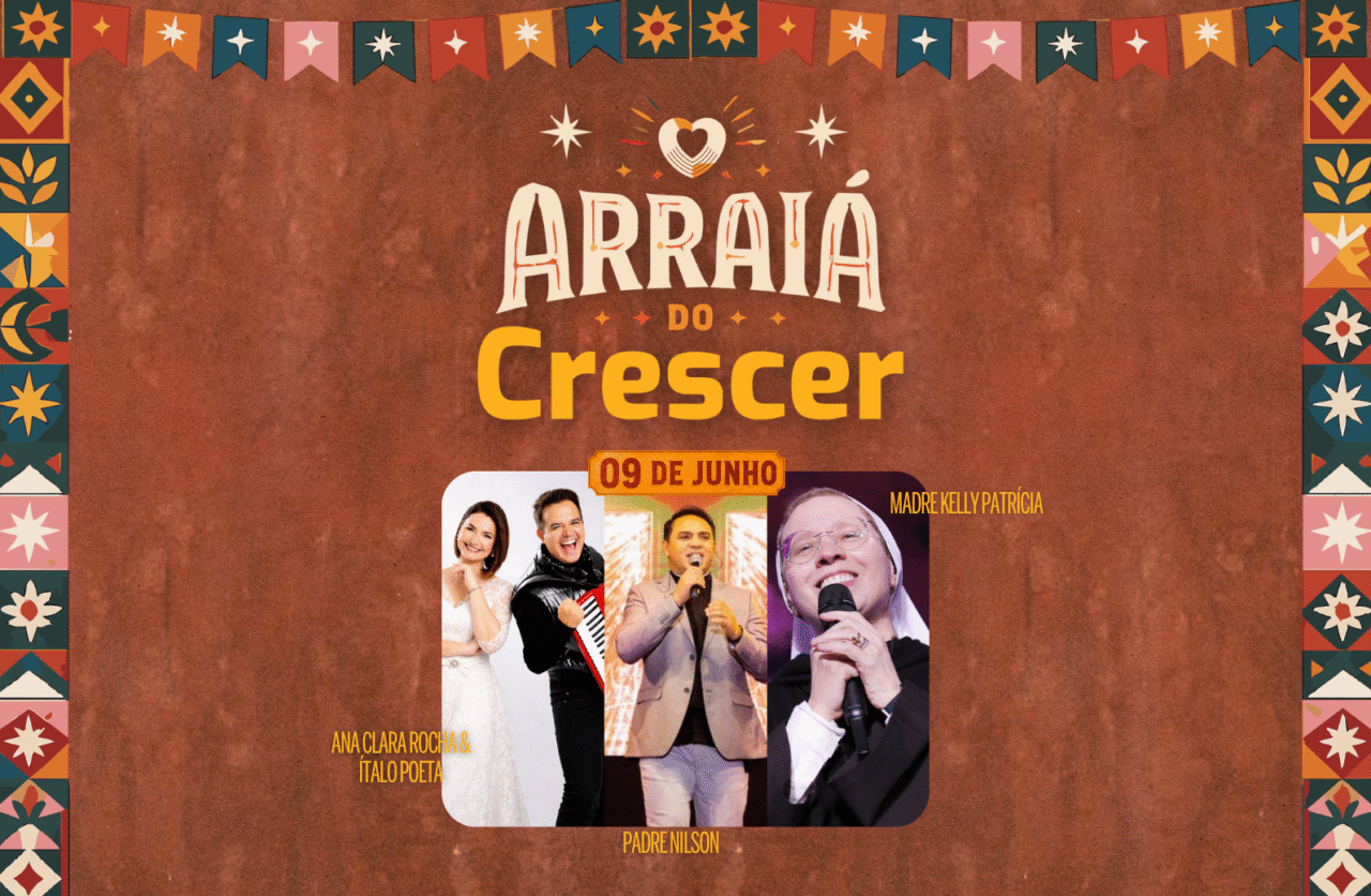 Arraiá do Crescer leva música católica ao Maior São João do Mundo, nesta terça Arraiá do Crescer leva música católica ao Maior São João do Mundo, nesta terça